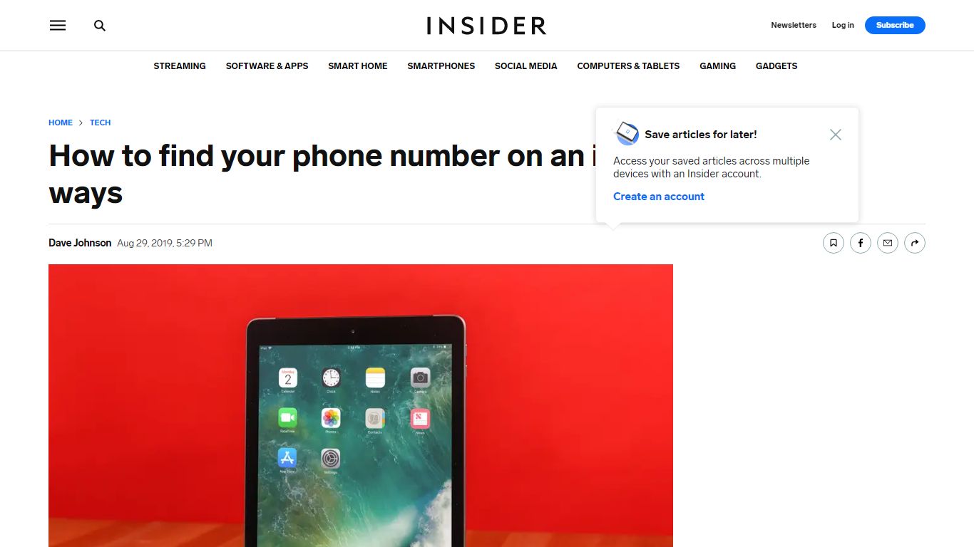 How to Find Your Phone Number on an iPad in 2 Ways - Business Insider